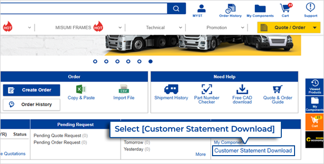 viewCustomerStatementSearch