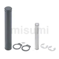 Economy Series Hinge Pin, Straight Type with Retaining Ring