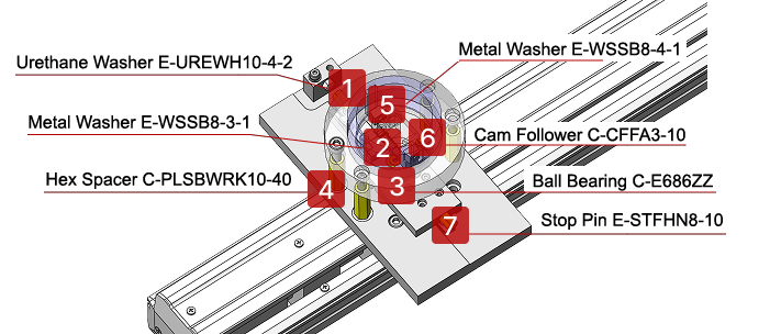 Internal Chucking/Unchucking Mechanism by Link Structure