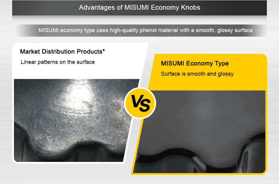 Advantages of MISUMI Economy Knobs