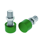 Urethane Pushers Threaded Stud Type with Hex Nut