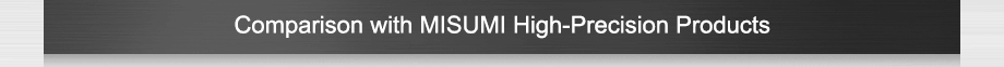 Comparison with MISUMI High-Precision Products