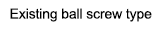Existing ball screw type